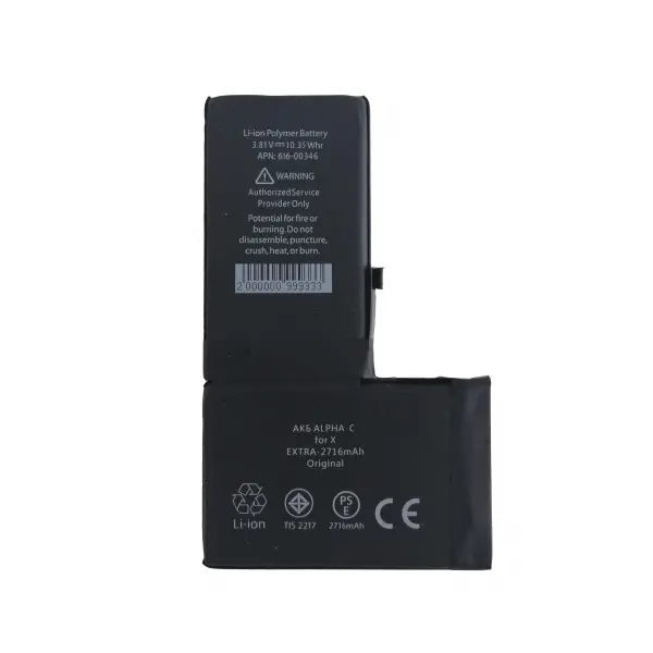 АКУМУЛЯТОР ALPHA-C EXTRA ДЛЯ IPHONE X, 2716MAH ORIGINAL