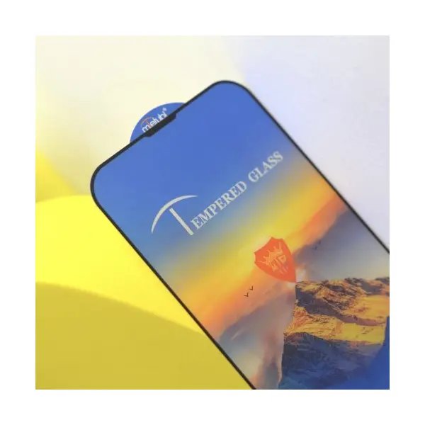 ЗАХИСНЕ СКЛО FULL GLUE ДЛЯ IPHONE 12 PRO MAX, ЧОРНИЙ (ТЕХ. ПАК)
