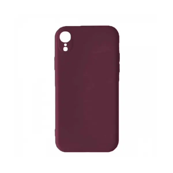 ЧОХОЛ SILICONE CASE FULL CAMERA SQUARE SIDE COPY ДЛЯ IPHONE XR MARSALA
