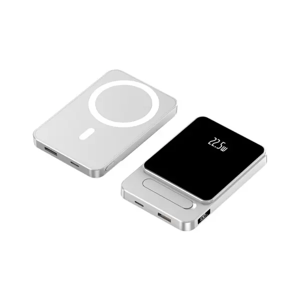 ЗОВНІШНІЙ АКУМУЛЯТОР POWER BANK A77 MAGSAFE 22,5W 5000MAH, СІРИЙ