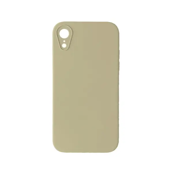 ЧОХОЛ SILICONE CASE FULL CAMERA SQUARE SIDE COPY ДЛЯ IPHONE XR CREAM