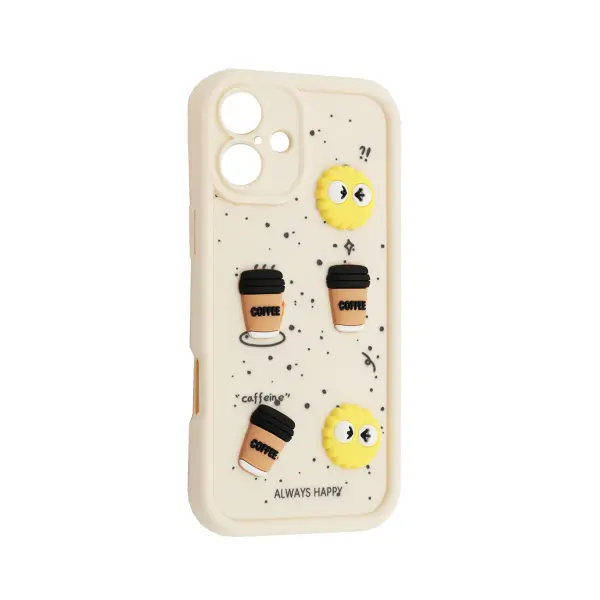ЧОХОЛ HAPPY COOKIE CASE ДЛЯ IPHONE 16, БІЛИЙ
