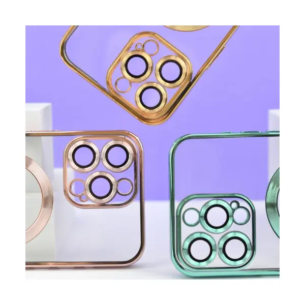 ЧОХОЛ SHINING CAMERA MAGSAFE ДЛЯ IPHONE 16 PRO MAX ROSE GOLD