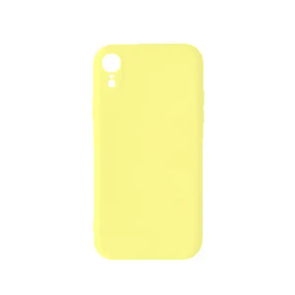 MR4_142619 Чохол silicone case full camera square side copy для iphone xr mellow жовтий 