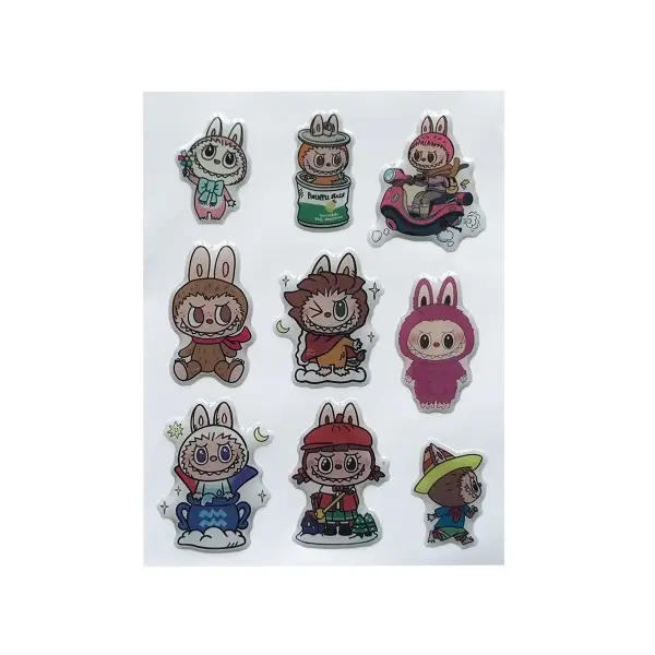 НАБІР НАКЛЕЙОК 3D STICKERS LABUBU 14