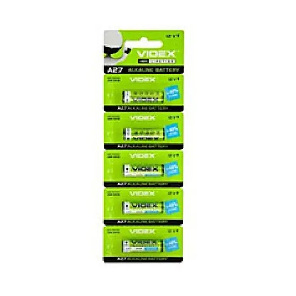 БАТАРЕЙКА VIDEX A27 BLISTER 5 ALKALINE