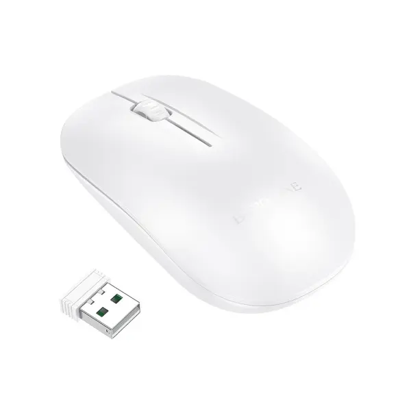 БЕЗДРОТОВА МИШКА BOROFONE BG14 PLANET 2.4G BUSINESS WIRELESS MOUSE, БІЛИЙ