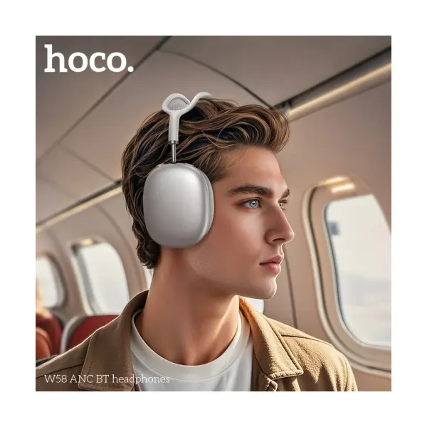 MR4_142609 Навушники накладні hoco w58 anc bt headphones, сірий HOCO