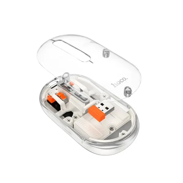 КОМПЮТЕРНА МИШКА HOCO GM35 GENERAL DUAL-MODE SILENT WIRELESS MOUSE (BATTERY VERSION) SPACE, СІРИЙ