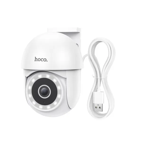 КАМЕРА ВІДЕОСПОСТЕРЕЖЕННЯ HOCO D2 OUTDOOR PTZ HD CAMERA, БІЛИЙ