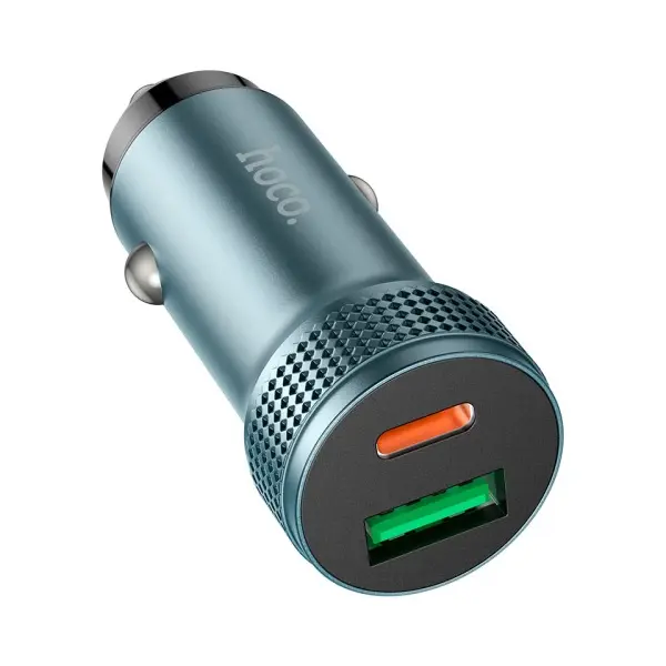 MR4_142600 Автомобільний зарядний пристрій hoco z49b level pd38w (1c1a) car charger metal, сірий HOCO