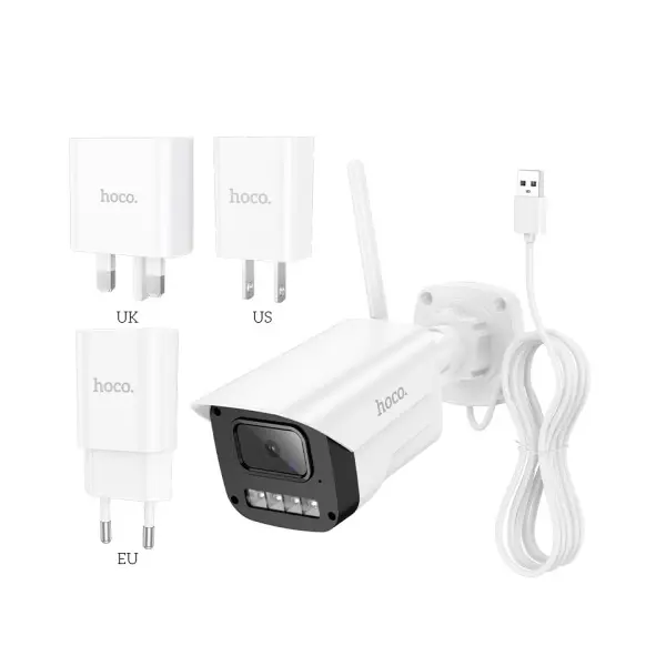 КАМЕРА ВІДЕОСПОСТЕРЕЖЕННЯ HOCO D4 OUTDOOR GUN-TYPE HD CAMERA, БІЛИЙ