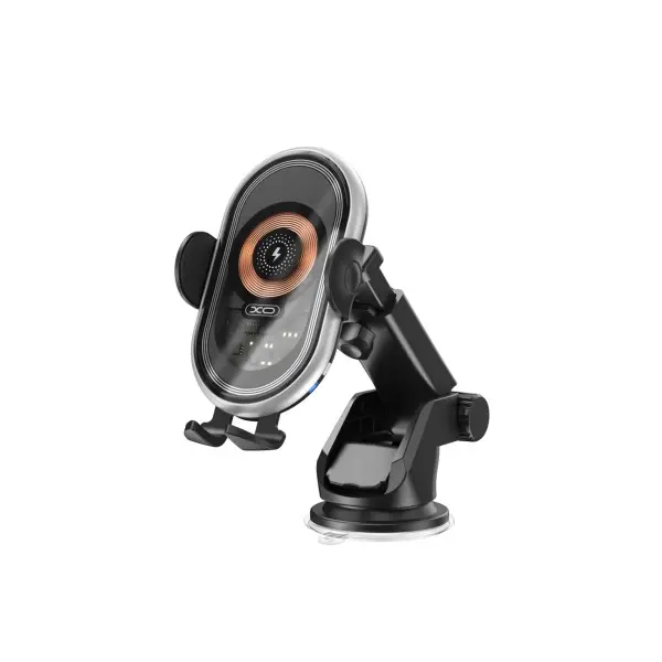 АВТОТРИМАЧ XO WX038 CAR WIRELESS CHARGING 15W HOLDER, ЧОРНИЙ