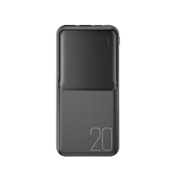 MR4_142578 Зовнішній акумулятор power bank xo pr252 lighted mobile power 20 000mah, чорний 