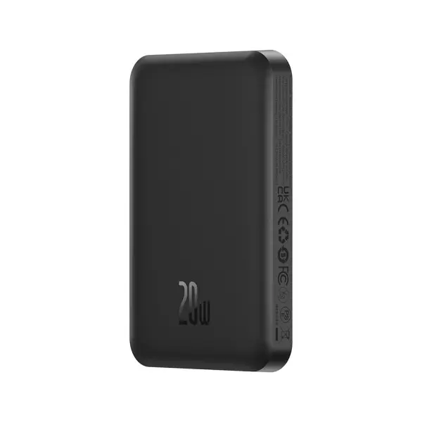 ЗОВНІШНІЙ АКУМУЛЯТОР POWER BANK BASEUS MAGNETIC MINI WIRELESS FAST CHARGE 5 000MAH 20W, ЧОРНИЙ P10022107113-00