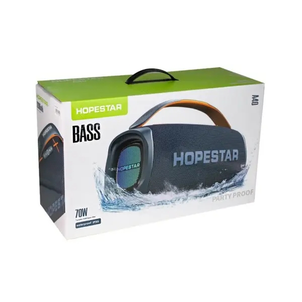 КОЛОНКА BLUETOOTH HOPESTAR A40 80W, ЧОРНИЙ