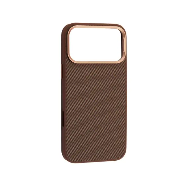 MR4_143189 Чохол kevlar style magsafe для iphone 17 pro brown 