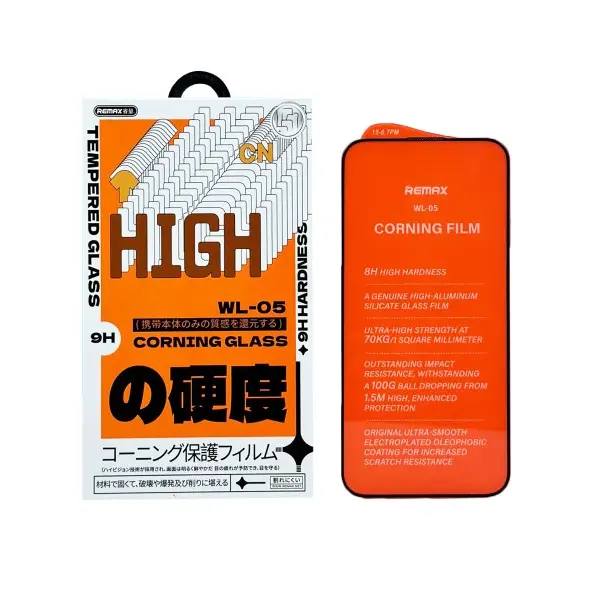 ЗАХИСНЕ СКЛО REMAX WL-05 FUTURE WL SERIES CORNING ДЛЯ IPHONE 15 PRO, ЧОРНИЙ