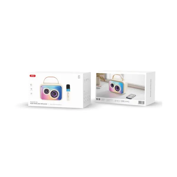 АКУСТИЧНА СИСТЕМА XO F54 GLOSSY COOL LIGHT K-SONG AUDIO 20W, БІЛИЙ