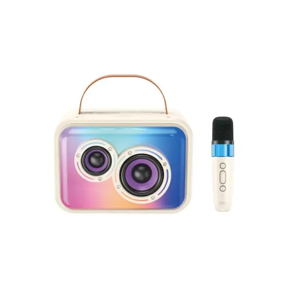 АКУСТИЧНА СИСТЕМА XO F54 GLOSSY COOL LIGHT K-SONG AUDIO 20W, БІЛИЙ