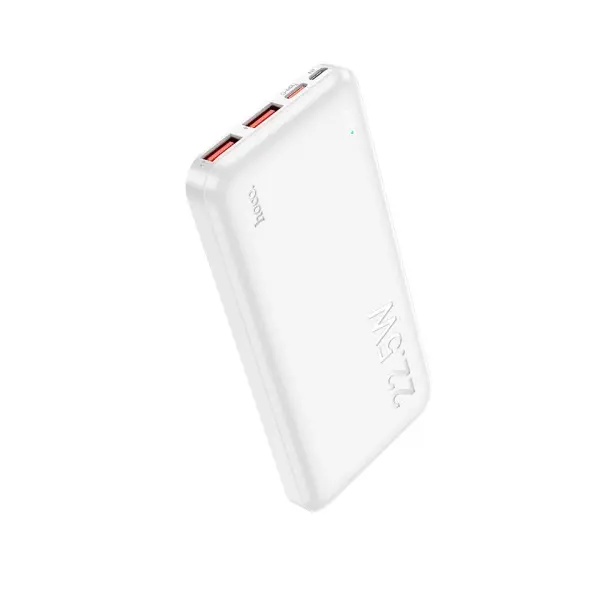 ЗОВНІШНІЙ АКУМУЛЯТОР POWER BANK HOCO J101 ASTUTE 22.5W FULLY COMPATIBLE 10 000MAH, БІЛИЙ