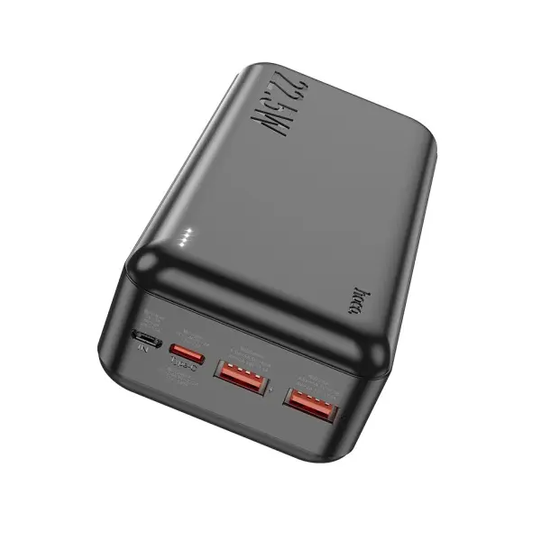 ЗОВНІШНІЙ АКУМУЛЯТОР POWER BANK HOCO J101B ASTUTE 22.5W FULLY COMPATIBLE 30 000MAH, ЧОРНИЙ