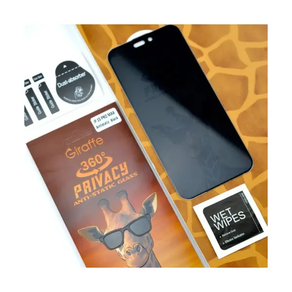 ЗАХИСНЕ СКЛО GIRAFFE PRIVACY ANTI-STATIC 360 ДЛЯ IPHONE 13 PRO MAX, 14 PLUS