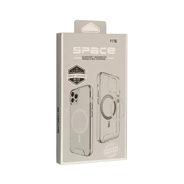 ЧОХОЛ SPACE MAGSAFE DROP PROTECTION ДЛЯ IPHONE 17 PRO MAX TRANSPARENT