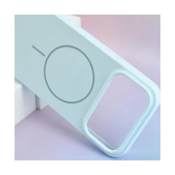 MR4_143263 Чохол silicone case with magsafe для iphone 17 titanium, сірий PRC