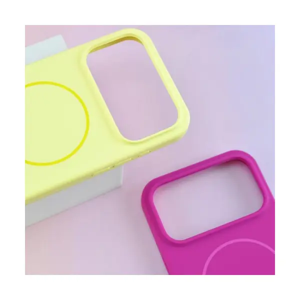 MR4_143263 Чохол silicone case with magsafe для iphone 17 titanium, сірий PRC
