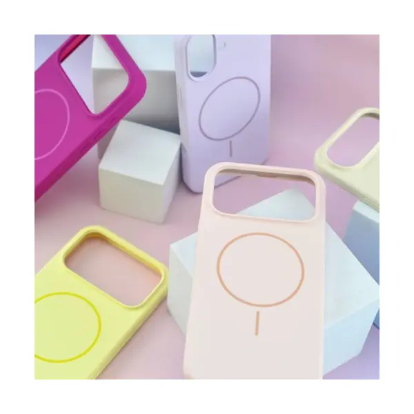 MR4_143295 Чохол silicone case with magsafe для iphone 17 pro max antique, білий PRC