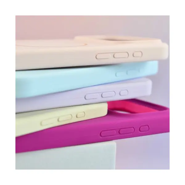 MR4_143263 Чохол silicone case with magsafe для iphone 17 titanium, сірий PRC