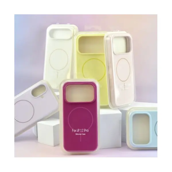 MR4_143247 Чохол silicone case with magsafe для iphone 17 antique, білий 
