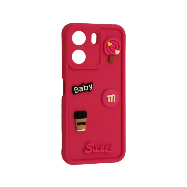 MR4_143429 Чохол happy для redmi 13c рожевий 