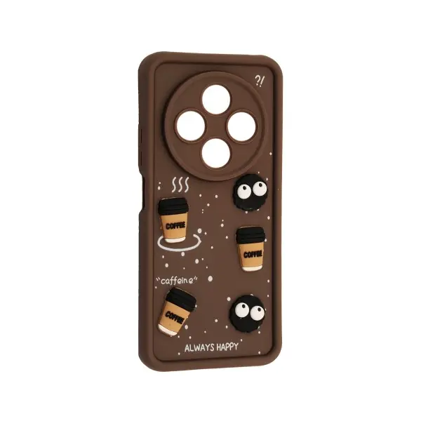 MR4_143431 Чохол happy для redmi 14c, а4, poco c75 brown 