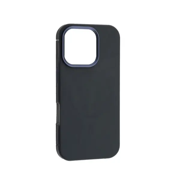 MR4_143600 Чохол dulero metal leather magsafe case для iphone 16 pro синій 