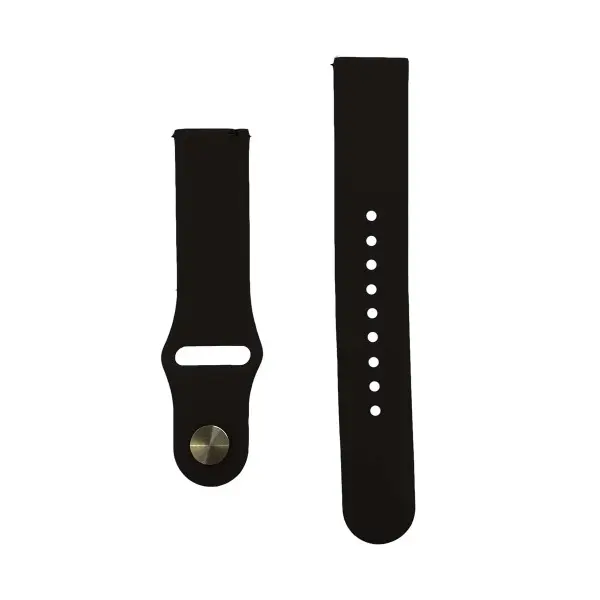 MR4_143781 Ремінець silicone 20mm, чорний 