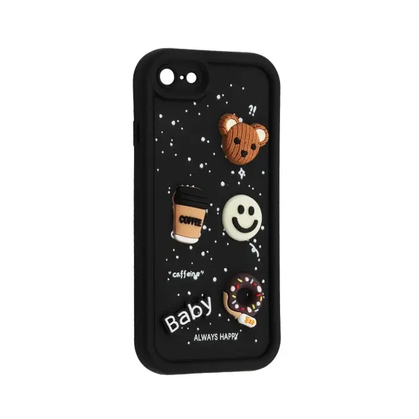 MR4_143764 Чохол happy donut case для iphone 7, 8, чорний 
