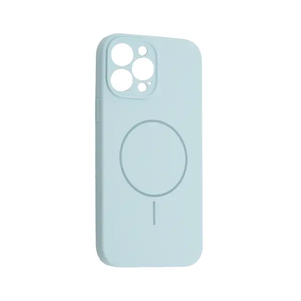 ЧОХОЛ SILICONE CASE FULL CAMERA FINE RING MAGSAFE ДЛЯ IPHONE 15 PRO MAX NEW SKY СИНІЙ