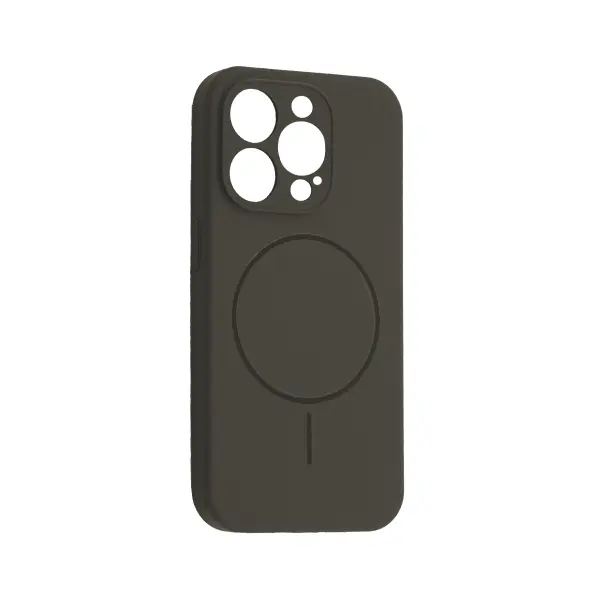 ЧОХОЛ SILICONE CASE FULL CAMERA FINE RING MAGSAFE ДЛЯ IPHONE 15 PRO MAX CLAY