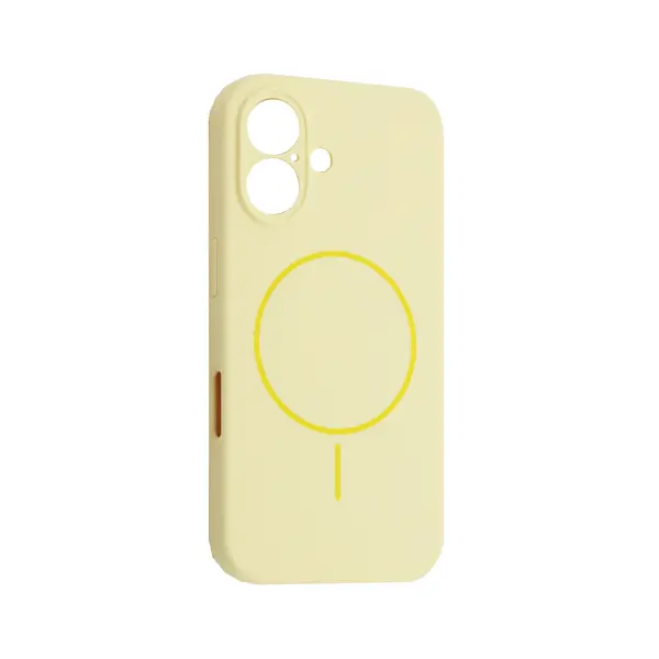 MR4_143667 Чохол silicone case full camera fine ring magsafe для iphone 16 custard 