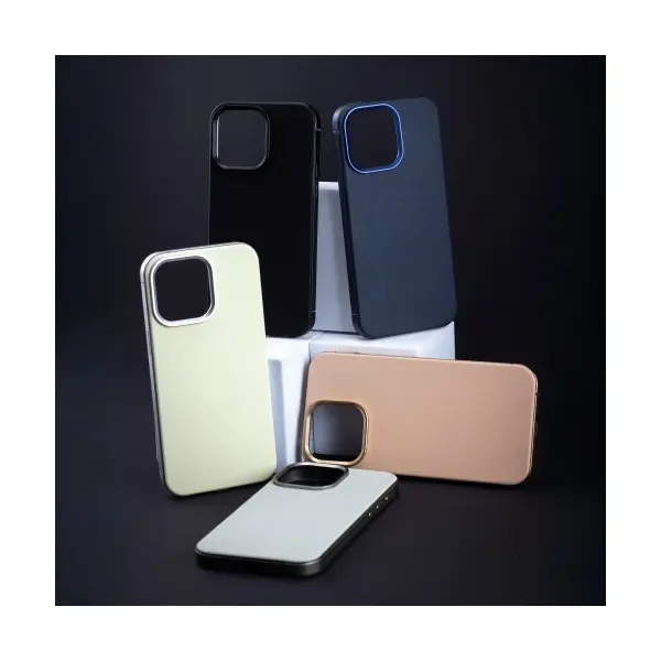 ЧОХОЛ DULERO METAL LEATHER MAGSAFE CASE ДЛЯ IPHONE 16 PRO MAX РОЖЕВИЙ