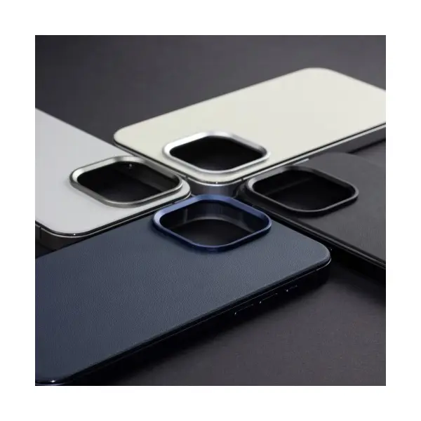 ЧОХОЛ DULERO METAL LEATHER MAGSAFE CASE ДЛЯ IPHONE 16 PRO MAX, ЧОРНИЙ