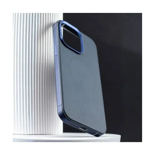 ЧОХОЛ DULERO METAL LEATHER MAGSAFE CASE ДЛЯ IPHONE 16 PRO MAX РОЖЕВИЙ