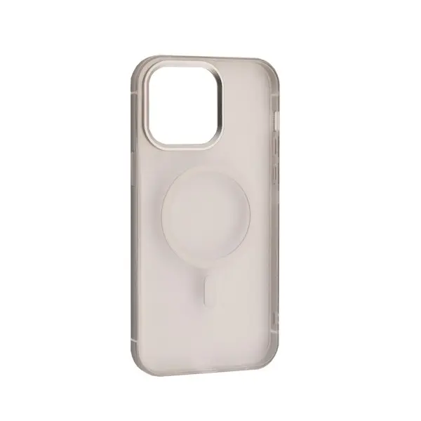 ЧОХОЛ DULERO METAL CLEAR MAGSAFE CASE ДЛЯ IPHONE 15 PRO, СІРИЙ
