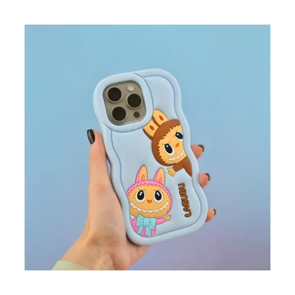 ЧОХОЛ LABUBU CASE ДЛЯ IPHONE 13, 14, 15 СИНІЙ