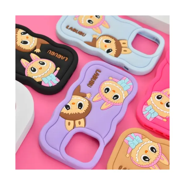 ЧОХОЛ LABUBU CASE ДЛЯ IPHONE 12, 12 PRO РОЖЕВИЙ
