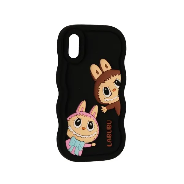 MR4_143790 Чохол labubu case для iphone xr, чорний 