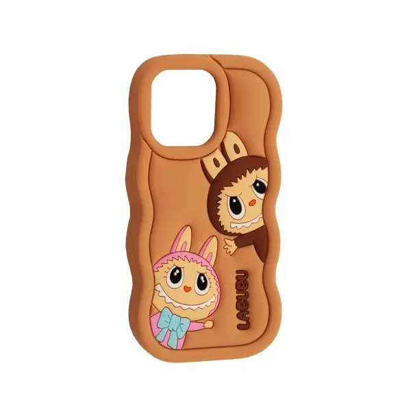 ЧОХОЛ LABUBU CASE ДЛЯ IPHONE 13, 14, 15 BROWN