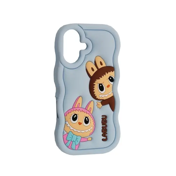 MR4_143845 Чохол labubu case для iphone 16 синій 